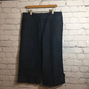 Larry Levine Stretch capris jeans sz 8
